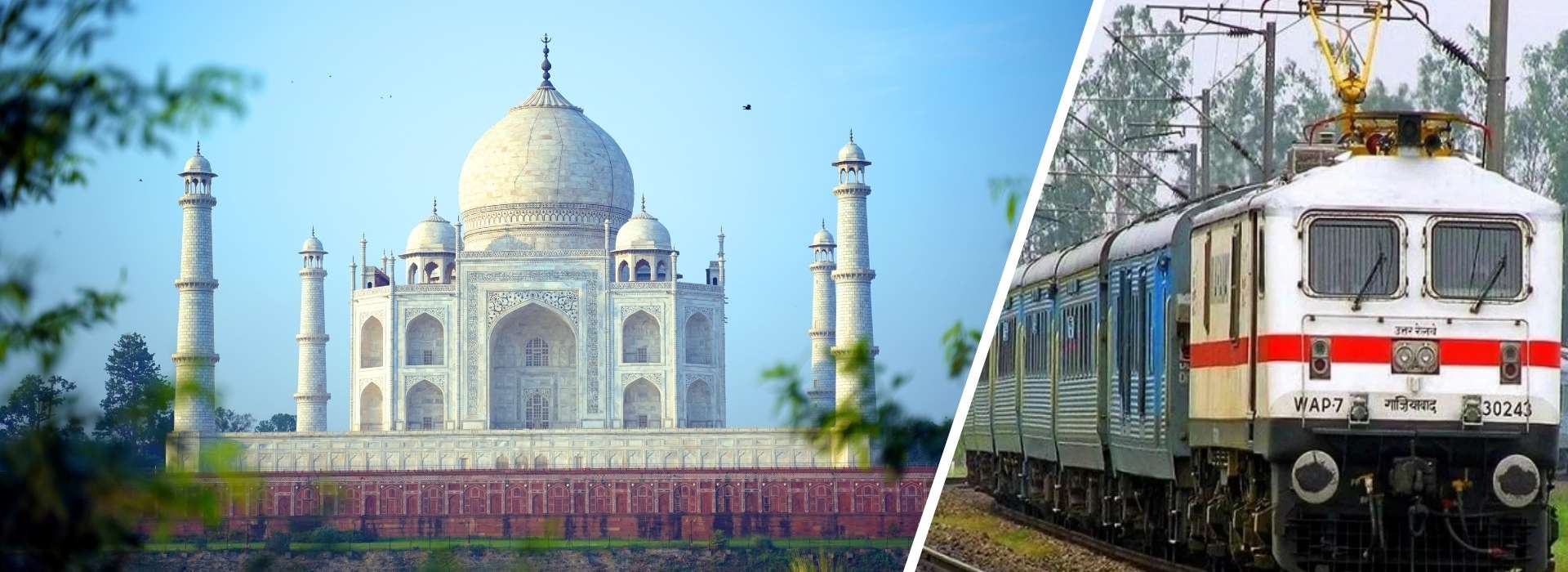 Tajamhal Tour by Train